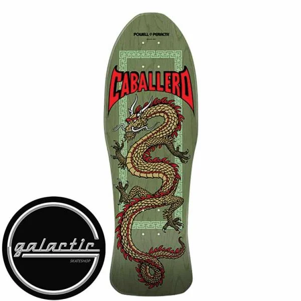 Custom Skateboard Deck For Performance Boards-Powell Cab Chinese Dragon Deck 10" Sage