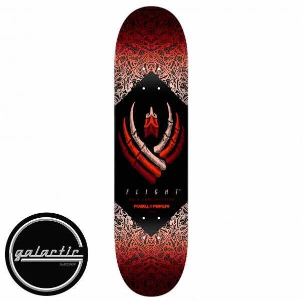 Personalized Skateboard Deck For Fashion-Powell Flight 243 K20 Bones Red Deck 8.25"