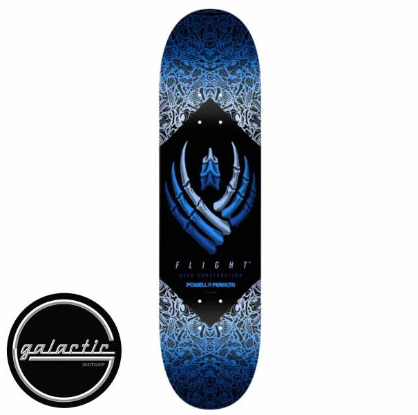 Personalized Skateboard Deck For Longboard Skating-Powell Flight 246 K21 Bones Blue Deck 9"