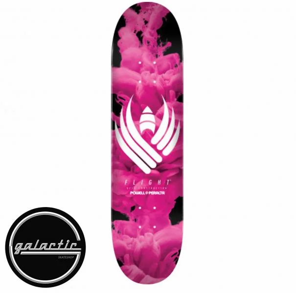 Personalized Skateboard Deck For Quick Tricks-Powell Flight 247 K20 Deck 8" Pink