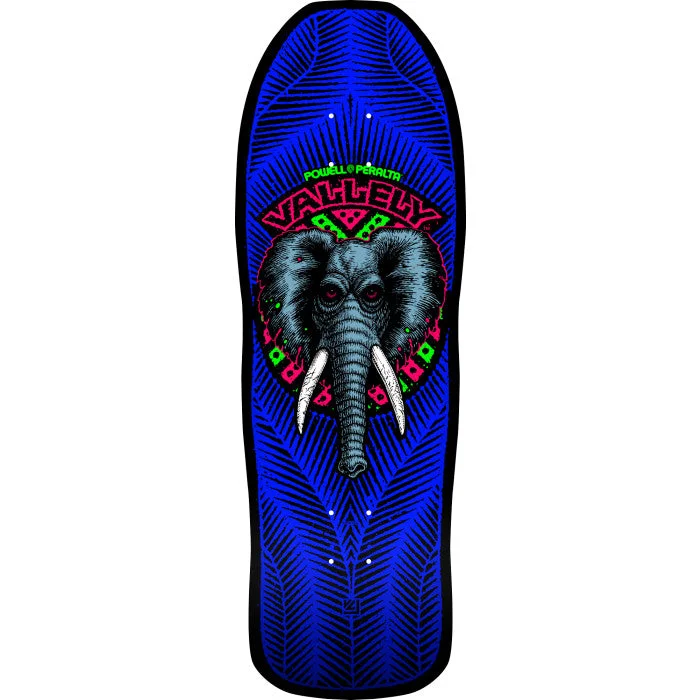 Custom Skateboard Decks For Sale-Powell Mike Vallely Elephant (Black Light) Deck