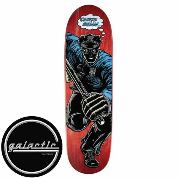 Personalized Skateboard Deck For Custom Skateboards-Powell Peralta Chris Senn Cop Deck 9.13"