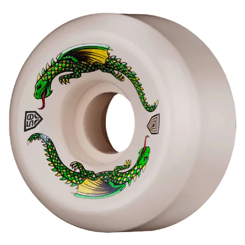 Soft Rubber Skateboard Wheels-Powell Peralta Dragon Formula Wheels - 93a 58mm