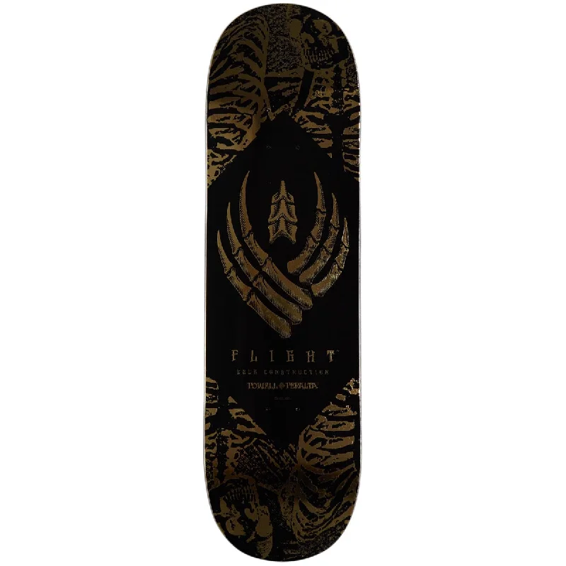 Personalized Skateboard Deck For Artistic Expression-Powell-Peralta Flight Skeleton Skateboard Deck - Gold Foil - 8.63"