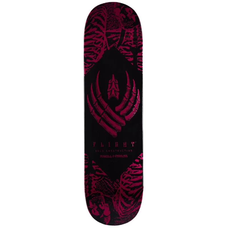 Personalized Skateboard Deck For Skater Art-Powell-Peralta Flight Skeleton Skateboard Deck - Pink Foil - 8.00"