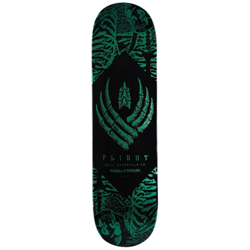 Custom Skateboard Deck For Heavy Riders-Powell-Peralta Flight Skeleton Skateboard Deck - Teal Foil - 8.13"