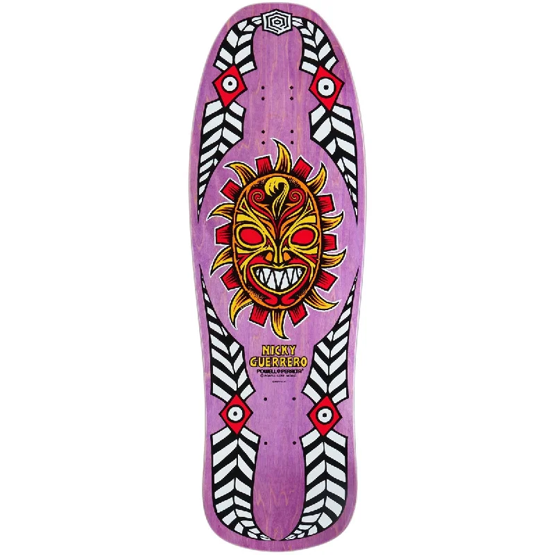 Personalized Skateboard Deck For Vibrant Graphics-Powell-Peralta Nicky Guerrero Mask 5 Skateboard Deck - Purple - 10.00"