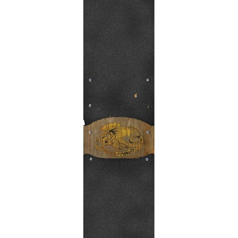 Multi-Color Skateboard Grip Tape-Powell Peralta Oval Dragon Black 10.5" x 33" Griptape Sheet