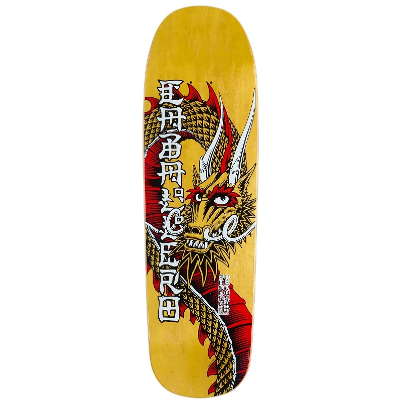 Personalized Skateboard Deck For Trendy Riders-Powell-Peralta Steve Caballero Ban This 12 Skateboard Deck - Yellow Stain - 9.265"