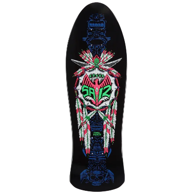 Custom Skateboard Deck For Smooth Rides-Powell-Peralta Steve Saiz Totem 05 Skateboard Deck - Blacklight - 10.00"