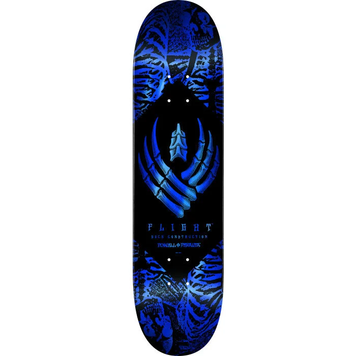 Custom Skateboard Deck For Limited Edition-Powell Peralta - Team Skeleton - Blue Foil - Flight - 8.75