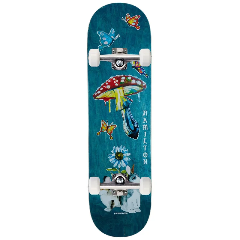 Personalized Skateboard Deck For Urban Adventure-Primitive Hamilton Dream Nicely Deck Skateboard Complete - Teal - 8.38"