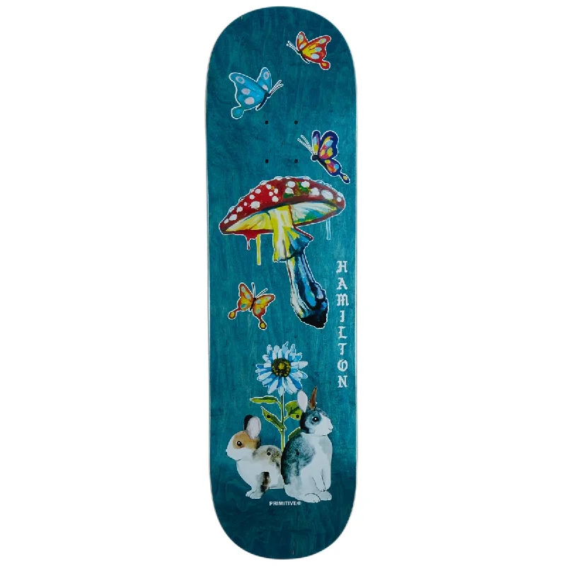 Custom Skateboard Deck For Streetwear Style-Primitive Hamilton Dream Nicely Deck Skateboard Deck - Teal - 8.38"