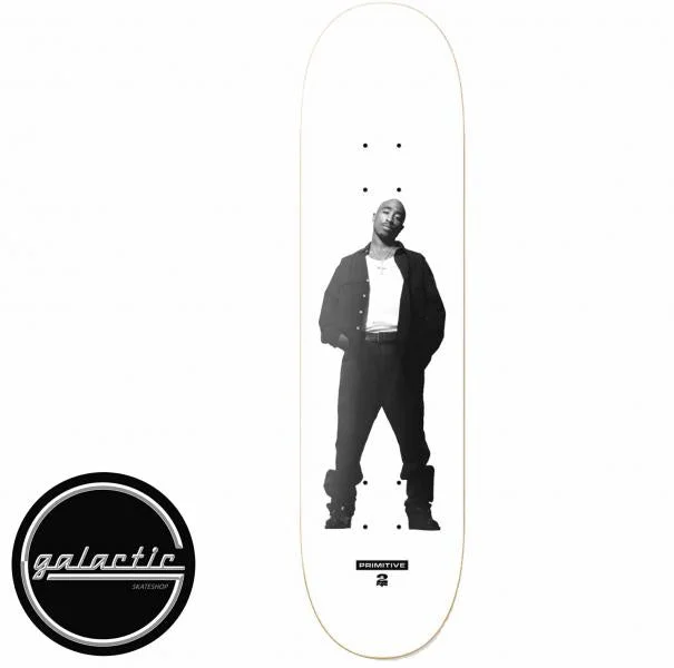 Personalized Skateboard Deck For Graffiti Artists-Primitive 2Pac Posted Deck 8.0"