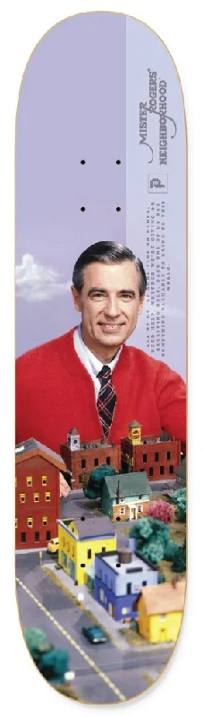 Personalized Skateboard Deck For Vibrant Graphics-Primitive Skateboarding Mister Rogers Neighborhood Deck 8.25 in