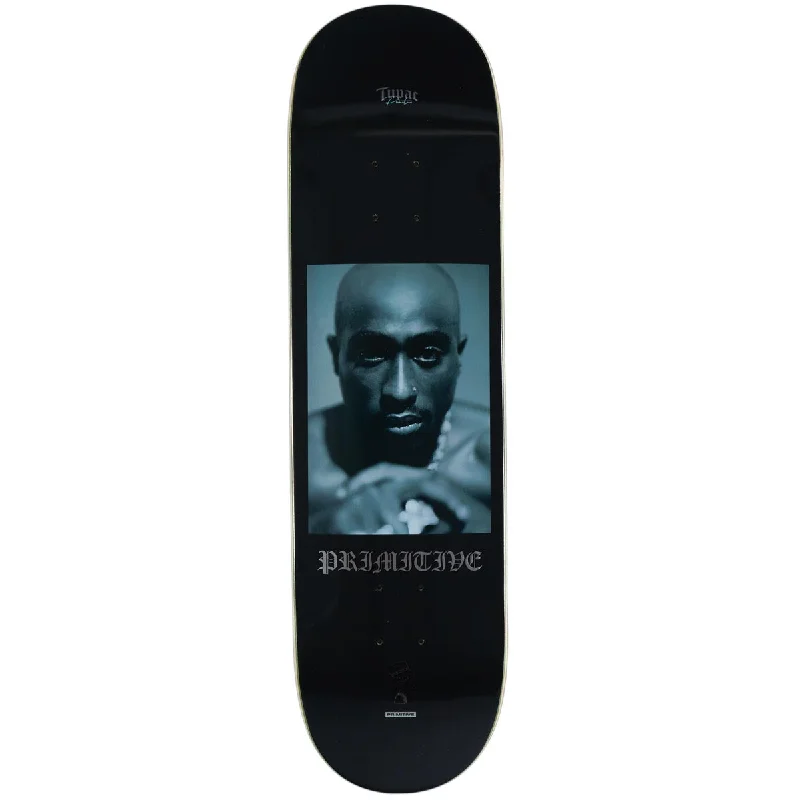 Personalized Skateboard Deck For Cool Skate Designs-Primitive x Tupac Royalty Skateboard Deck - Black - 8.50"