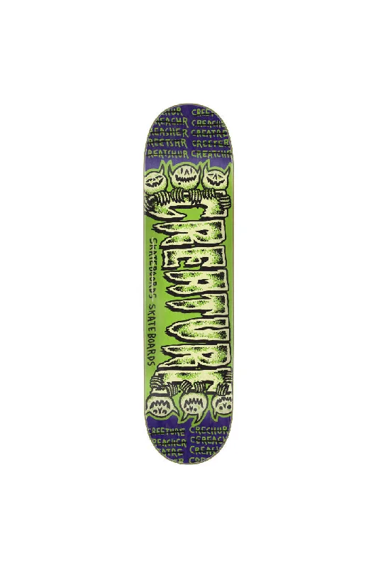 Personalized Skateboard Deck For Creative Skating-Psycho Logo 7 Ply Birch Sm 7.75in x 31.4in Creature Decks