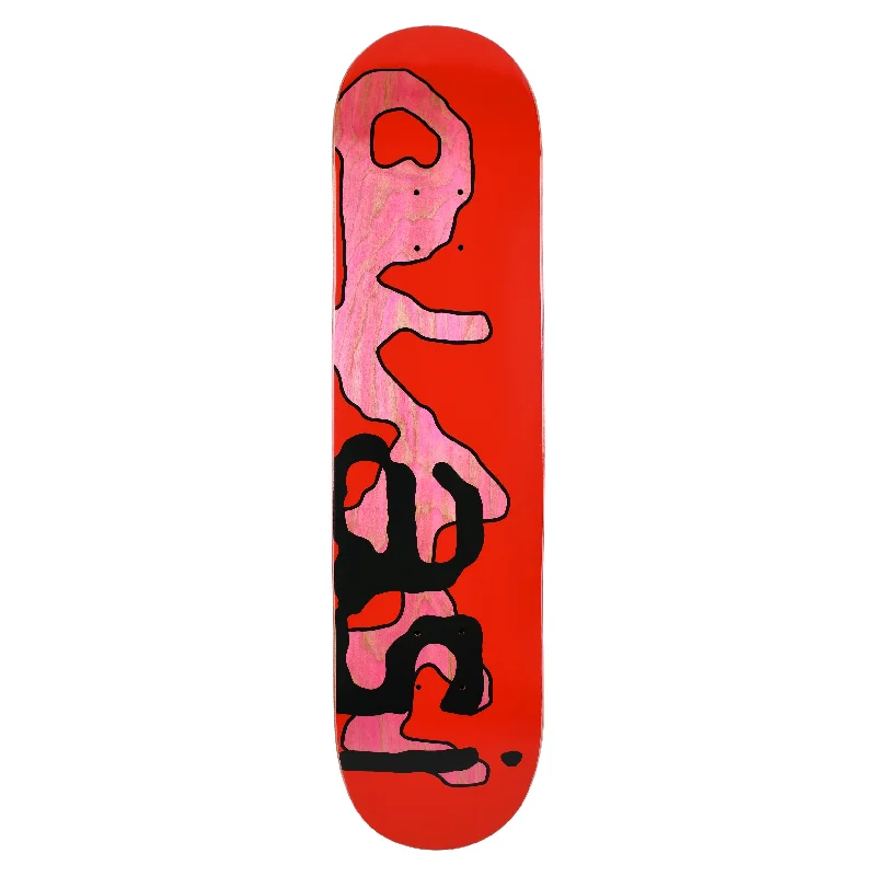 Custom Skateboard Deck For Strong Durability-Quasi Lowercase Deck 8.0" Red