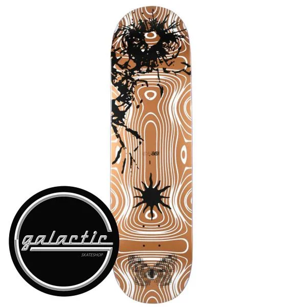 Custom Skateboard Deck For Tailored Fit-Quasi TM Metal (Copper) Deck 8.625"