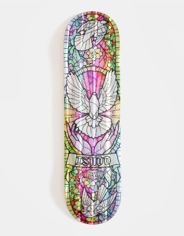 Personalized Skateboard Deck For Trendy Designs-Real Ishod Holographic Cathedral 'EASY RIDER' 'TWIN TAIL' Skateboard Deck - 8.25"