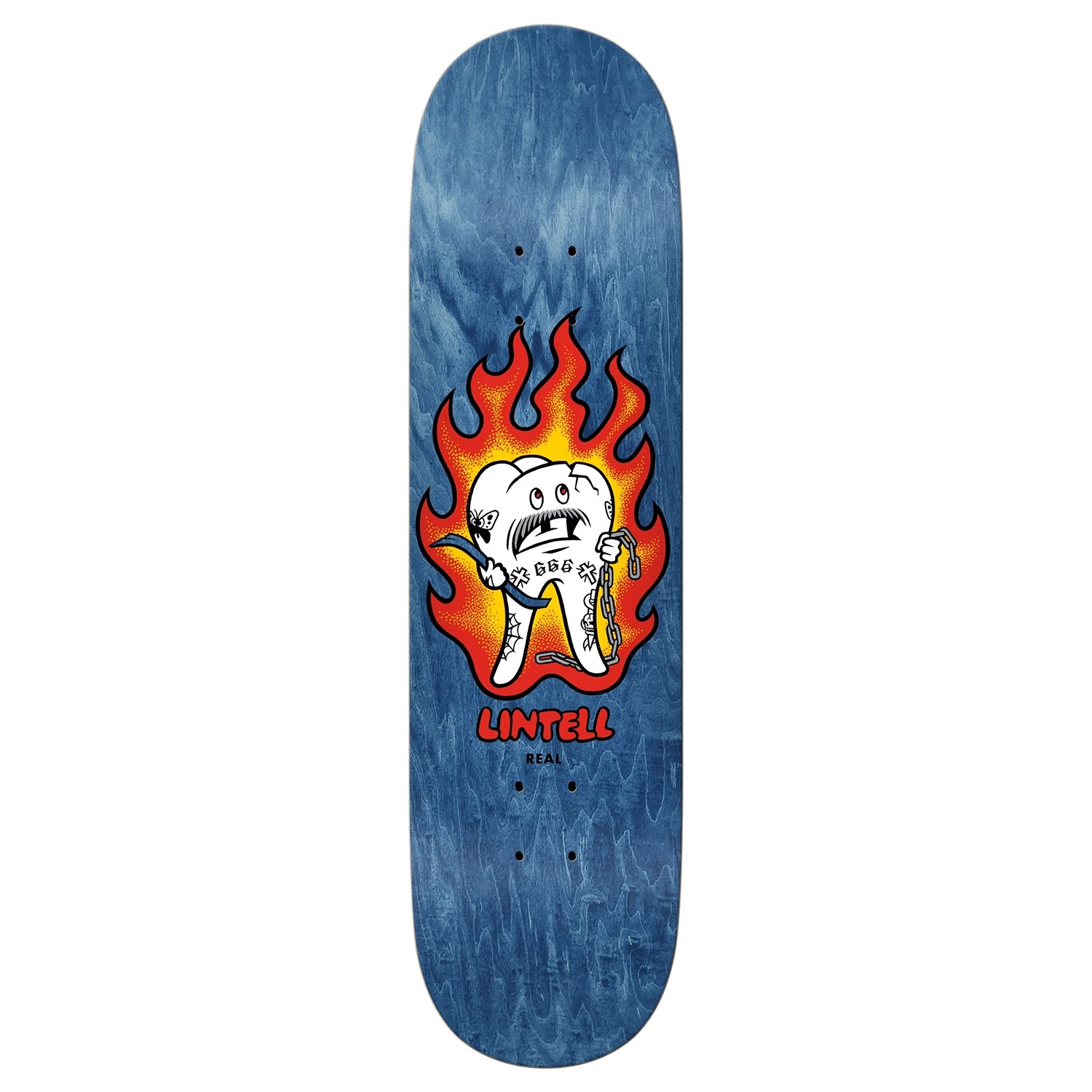 Custom Skateboard Deck For Performance Boards-Real Lintell EZ Mascot Deck 8.5"