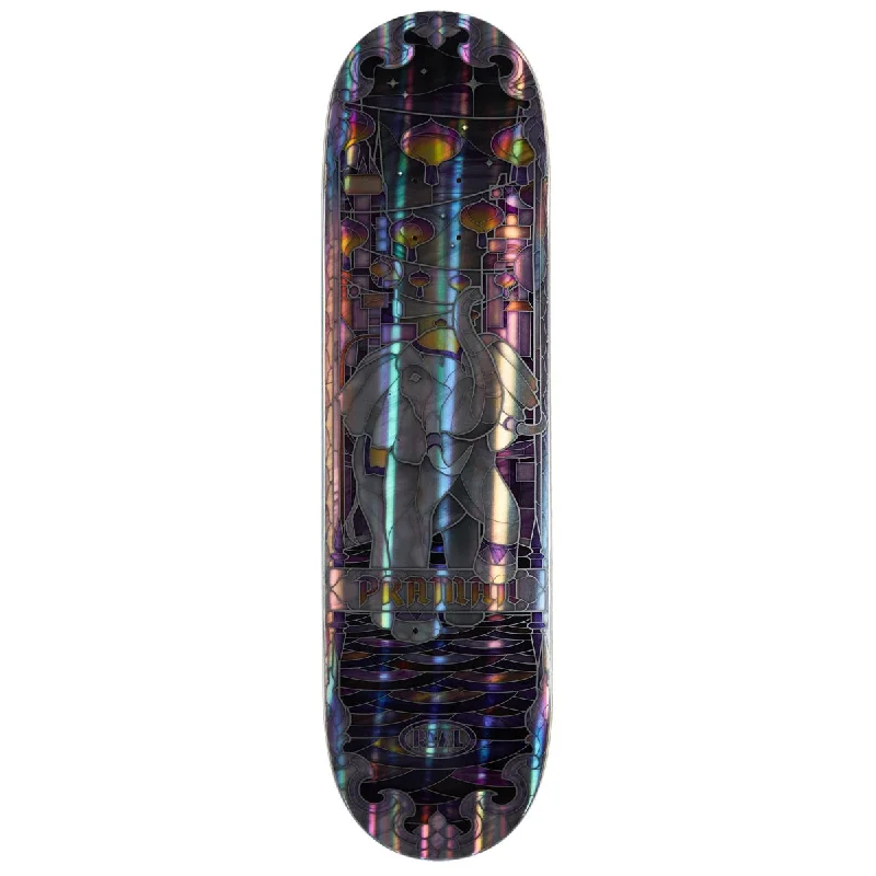 Custom Skateboard Deck For Extreme Skateboarding-Real Praman Holographic Cathedral Skateboard Deck - Purple - 8.50"