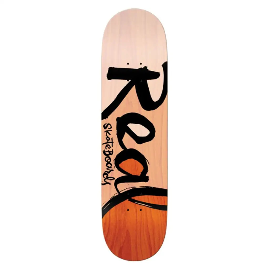 Personalized Skateboard Deck For Skater Art Designs-Real Team Script Colorblock Skateboard Deck Assorted