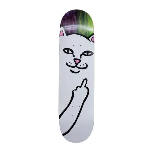 Personalized Skateboard Deck With Special Paintings-Rip N Dip Lord Nermal Skateboard Deck Blue/Green - 8.25