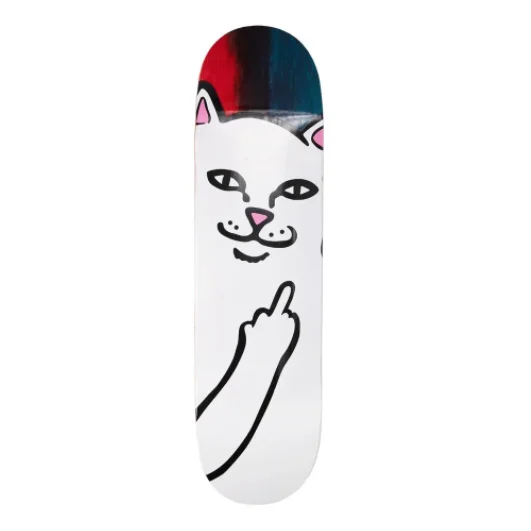 Custom Skateboard Deck For Smooth Rides-Rip N Dip Lord Nermal Skateboard Deck Red/Blue - 8.25