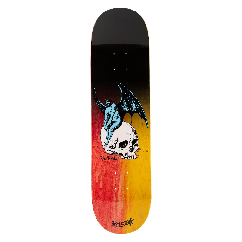 Personalized Skateboard Deck For Graffiti Artists-Ryan Townley Nephilim on Popsicle - Black/Fire Stain - 8.25"