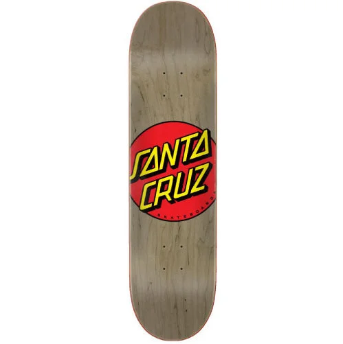 Custom Skateboard Deck For Colorful Boards-Santa Cruz Classic Dot Skateboard Deck Brown 8.375"