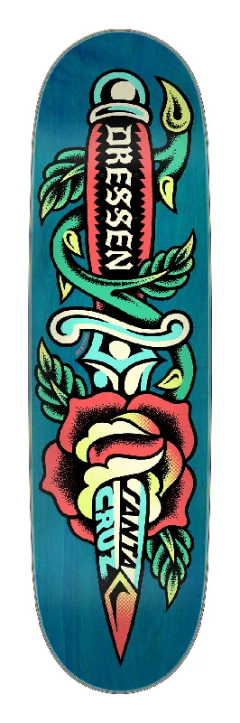 Custom Skateboard Deck For Streetwear Style-Santa Cruz - Dressen - Rose Dagger Pro - 8.7"