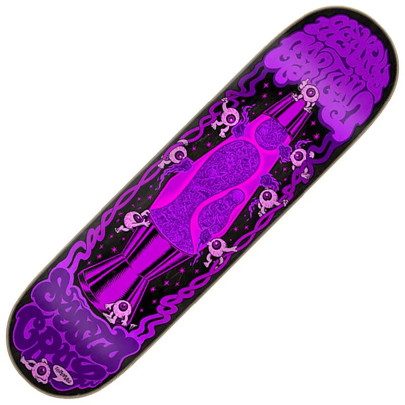 Personalized Skateboard Deck With Animal Designs-Santa Cruz Gartland Lava Lamp Deck 8.28"