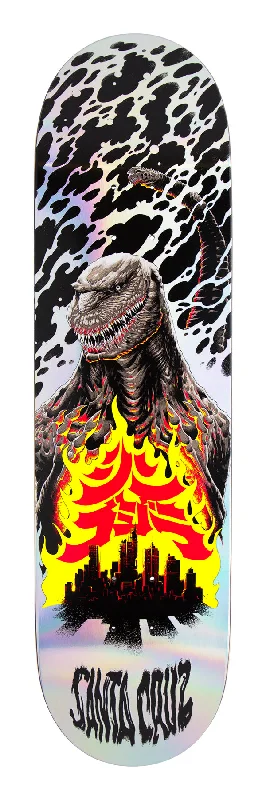 Personalized Skateboard Deck For Cool Graphics-Santa Cruz - Godzilla - Shin Knox Firepit - 9.85