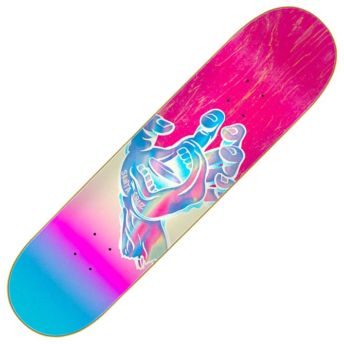 Personalized Skateboard Deck For Custom Artwork-Santa Cruz Iridescent Hand Deck 7.75"