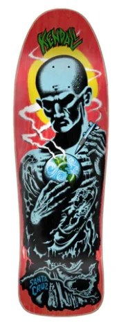 Personalized Skateboard Deck For Longboard Skating-Santa Cruz Kendall Atomic Man Reissue Deck 9.75 in