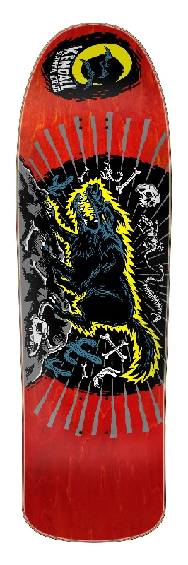 Personalized Skateboard Deck For Vibrant Graphics-Santa Cruz - Kendall - Wolf Reissue - 9.28"