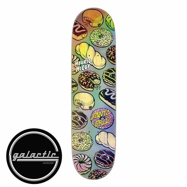 Personalized Skateboard Deck For Fun Rides-Santa Cruz McCoy Donuts Twin Deck 8.20"