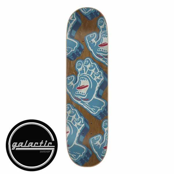 Personalized Skateboard Deck For Custom Skateboards-Santa Cruz Screaming Hand Foam Hand Deck 8.25"