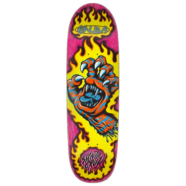 Personalized Skateboard Deck For Professional Skate Design-Santa Cruz - Salba Tiger Hand 9.25 Deck