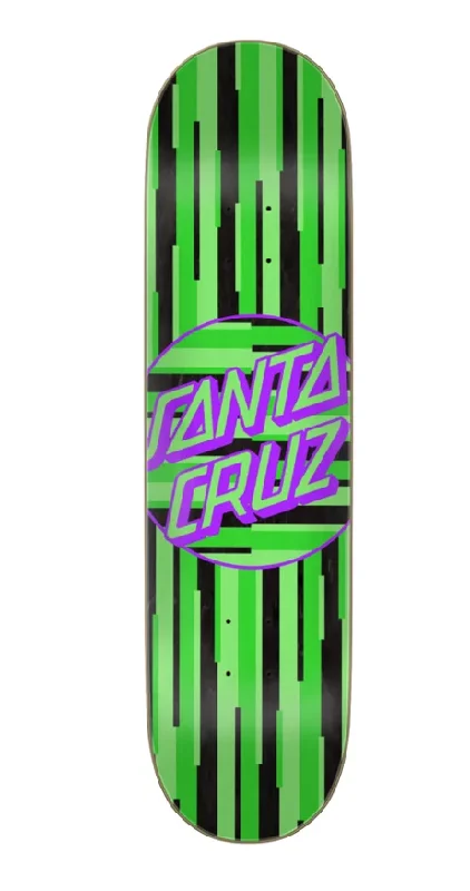 Custom Skateboard Deck For Outdoor Skating Gear-Santa Cruz Strip Stripe Dot Hard Rock Maple Deck 8.125 in