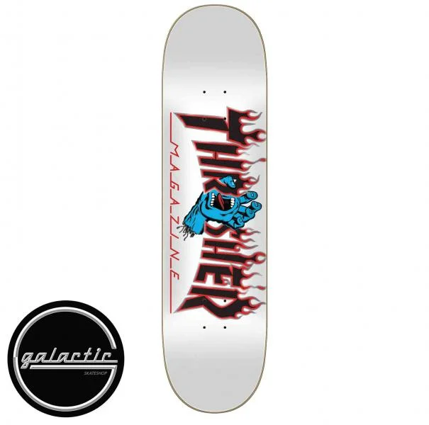 Custom Skateboard Deck For Skateparks-Santa Cruz Thrasher Screaming Flame Logo Deck 8.0"