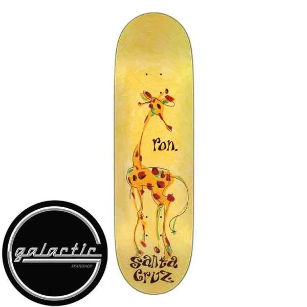 Custom Skateboard Deck For Street Style-Santa Cruz Whaley 30 Year Giraffe VX Everslick Deck 9.00in x 32.15