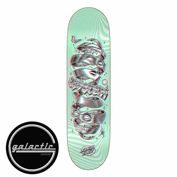 Personalized Skateboard Deck For Skater Look-Santa Cruz Wooten Unwound Anaglyph Pro Deck 8.5"