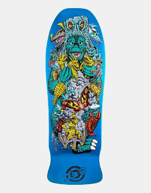 Custom Skateboard Deck For Street Style Fashion-Santa Cruz x Godzilla Kaiju Roskopp Skateboard Deck - 10.125"