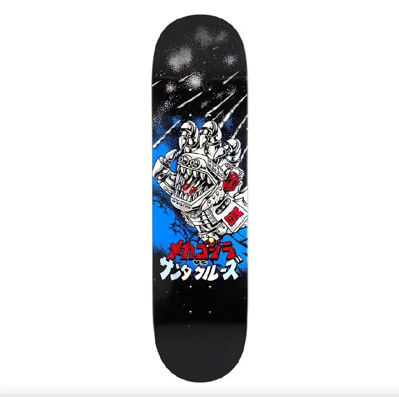 Custom Skateboard Deck For Custom Graphics Printing-Santa Cruz x Godzilla Mecha Hand Skateboard Deck - 8.0