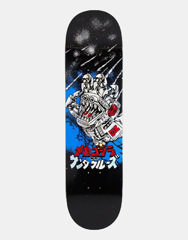 Custom Skateboard Deck For Shred Gear-Santa Cruz x Godzilla Mecha Hand Skateboard Deck - 8"