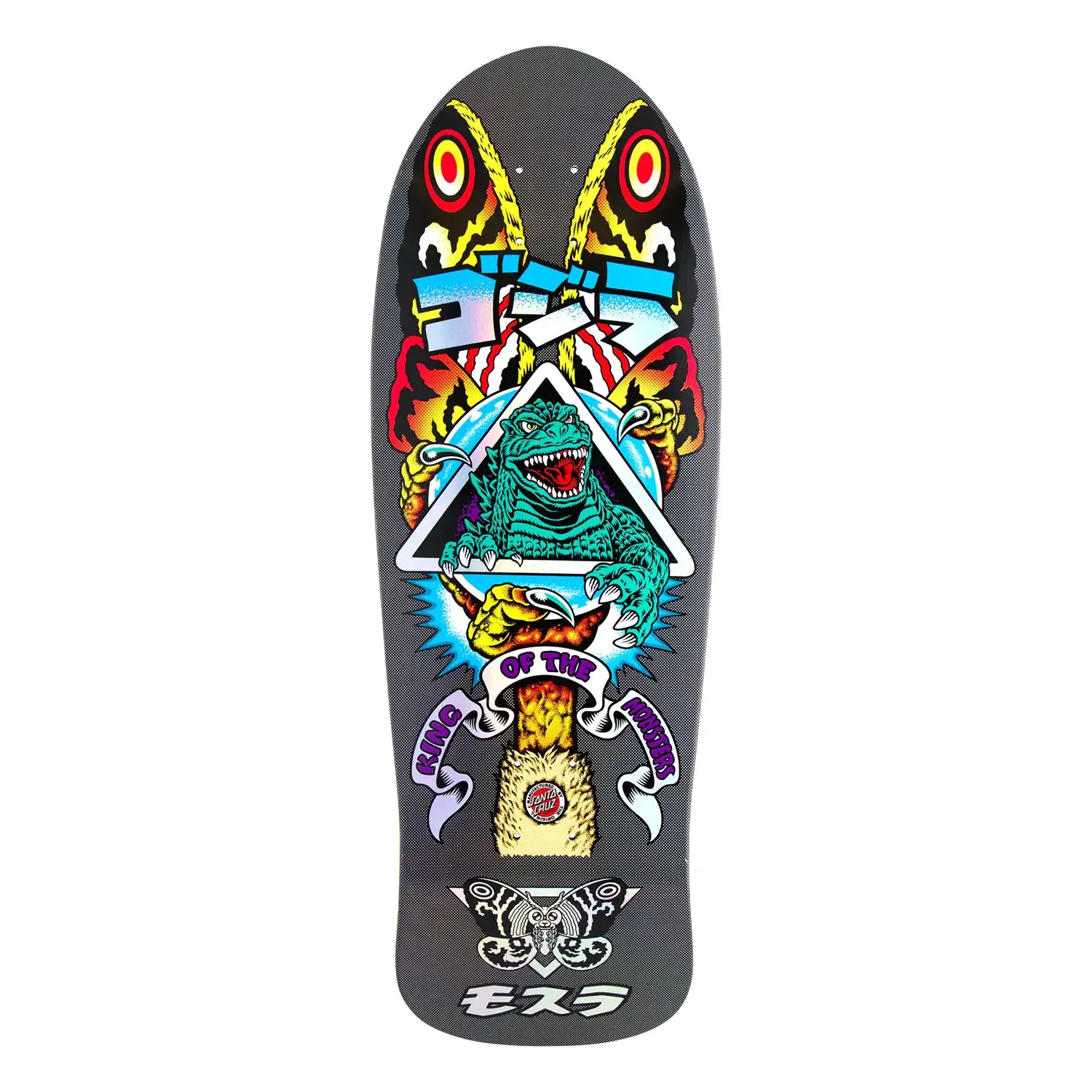 Custom Skateboard Deck With Unique Designs-Santa Cruz x Godzilla Mothra Natas Skateboard Deck