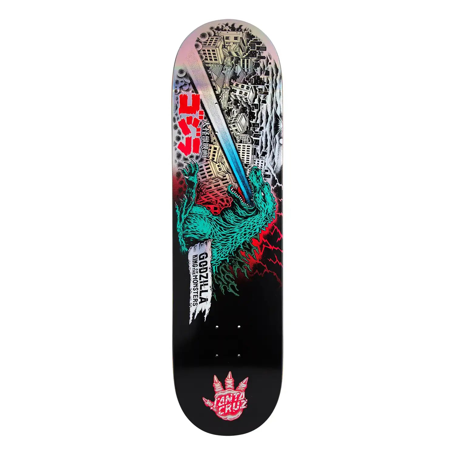 Personalized Skateboard Deck For Beginners-Santa Cruz x Godzilla O'Brien Reaper Skateboard Deck