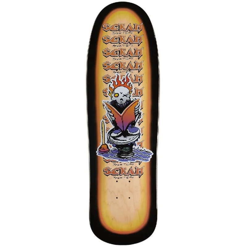 Custom Skateboard Deck For Collectible Boards-Scram Book Skateboard Deck - 9.50"